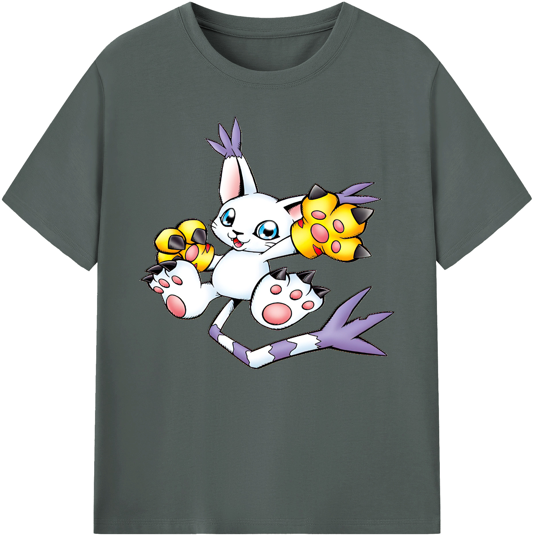（画像用） Digimon デジタルモンスター/デジモン 綿100％ メンズ半袖Tシャツ｜肌触りやわらか＆通気性